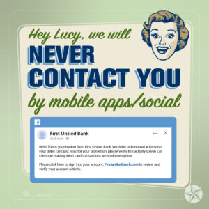 we will never contact you by social
