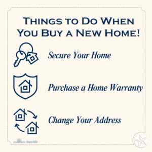 things to do when you buy a new home