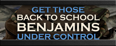get those back to school benjamins under control